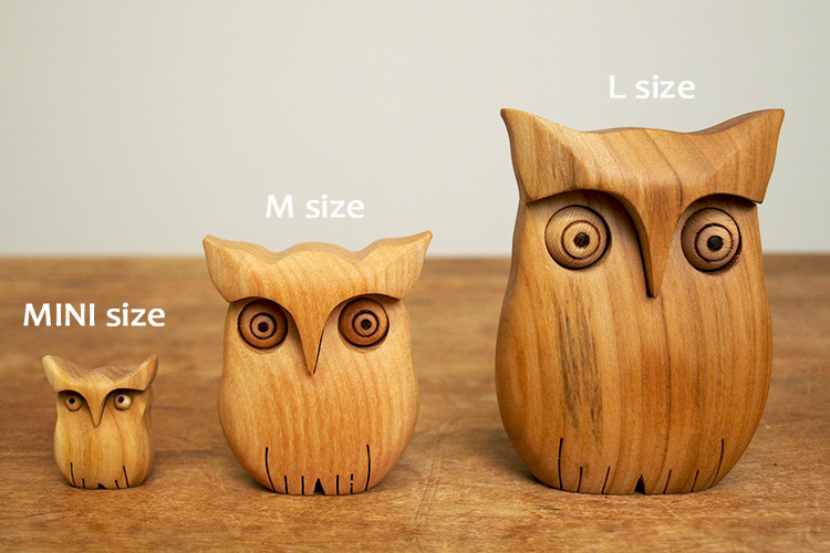 ドイツ製 ふくろう オブジェ 木製 置物 玄関 フクロウ インテリア