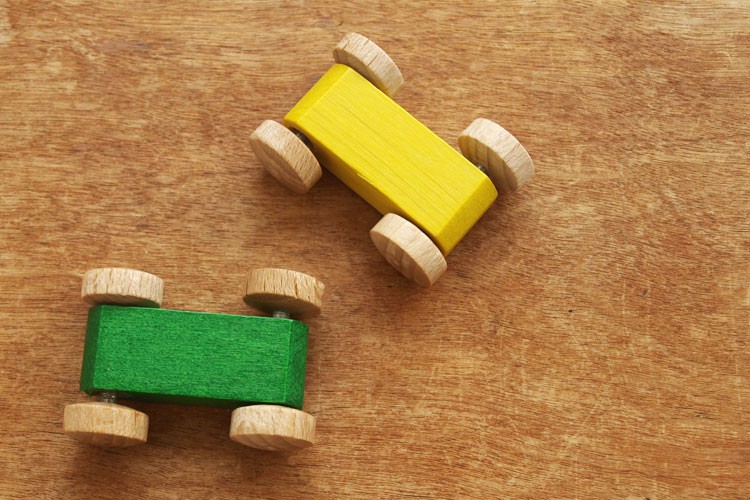 おもちゃ 車 クネクネバーン 木のおもちゃ トレインカースロープ 知育 