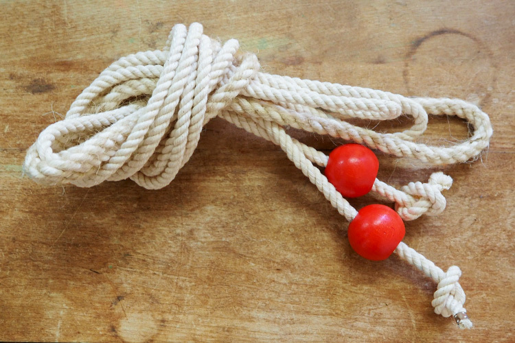 ドイツ製 なわとび 縄飛び ロープ 大縄 ロング 5m : slow works - 通販