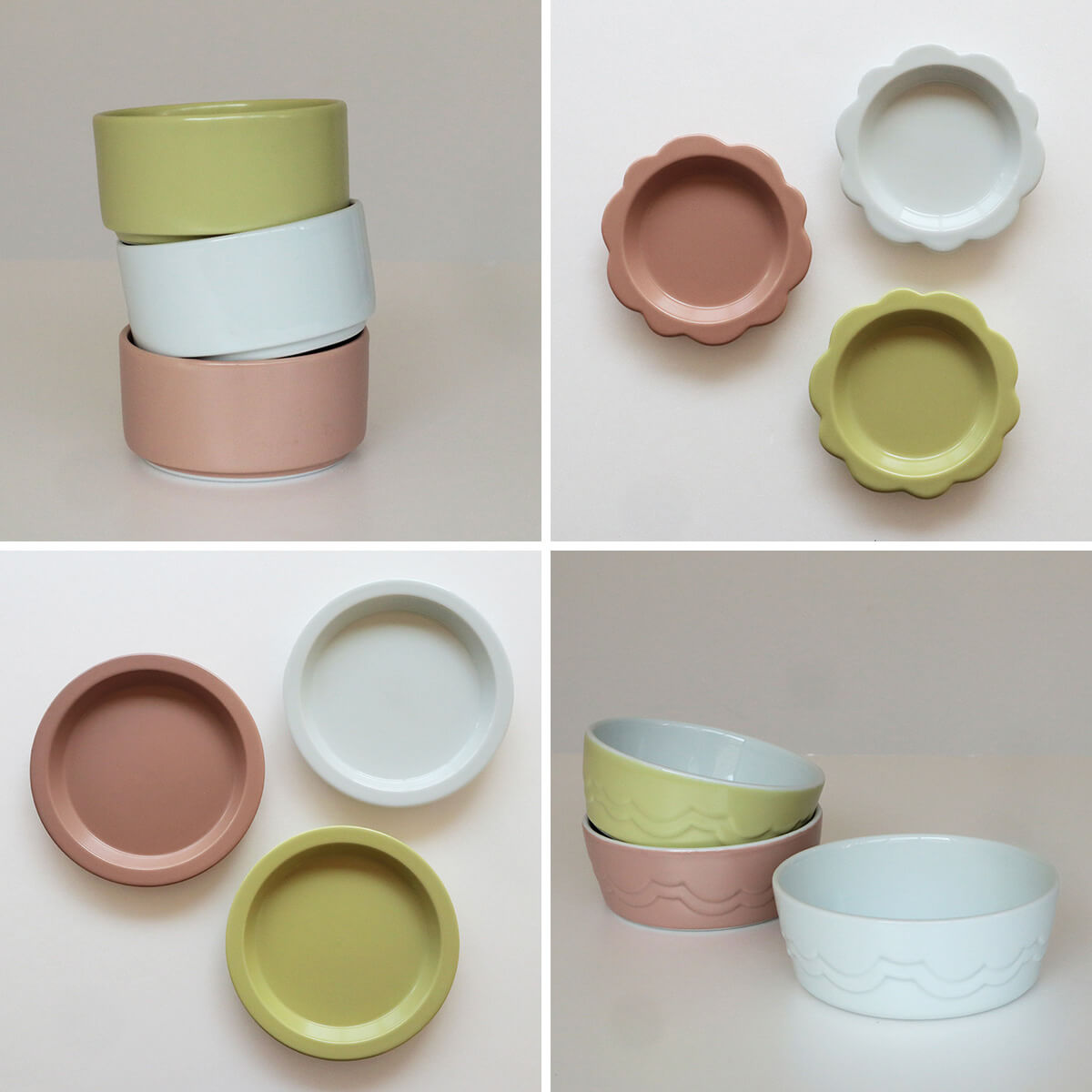 teteeatの陶器の子供用食器セット