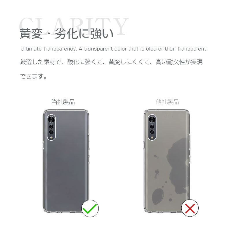 LG VELVET L-52A ケース docomo 透明tpu 軽量 超薄 シンプル