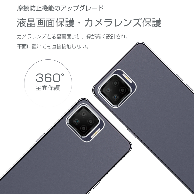 OPPO A73 本体 クリアケース付き Oppo A73 CPH2099 TPUケース クリア 透明維持 防水防滴 汚れ防止