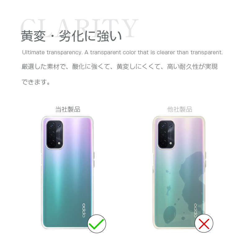 oppo A54 ケース OPG02 透明tpu au 軽量 超薄 シンプル クリア 透明