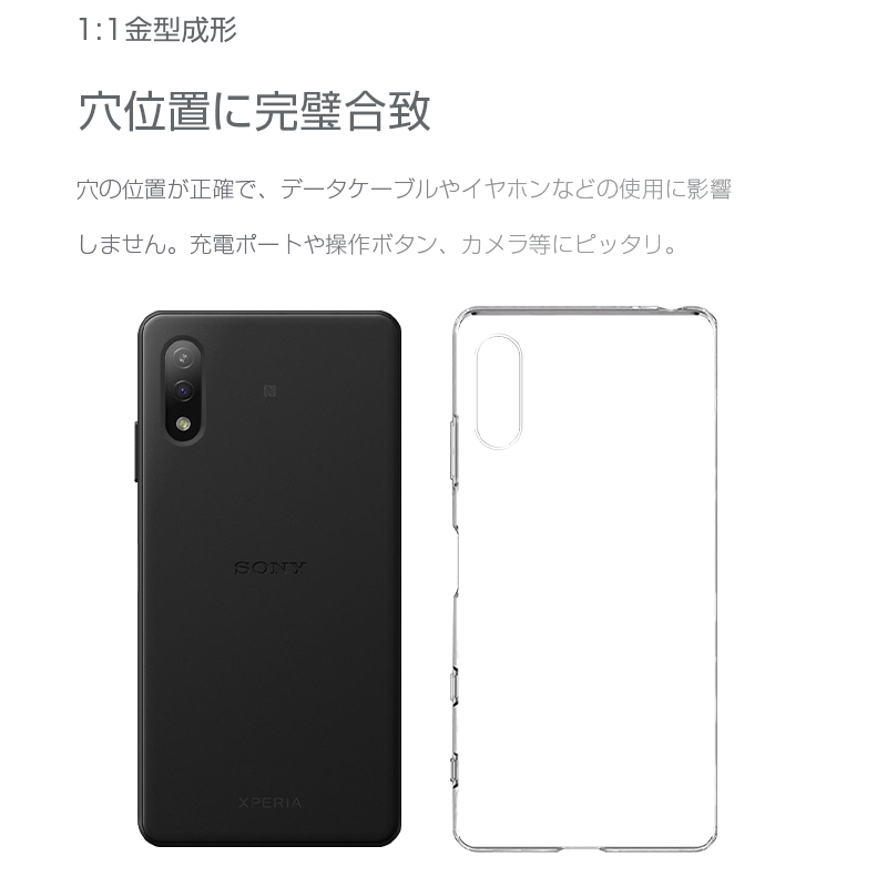 Xperia Ace II SO-41B ケース docomo 透明tpu 軽量 超薄 シンプル