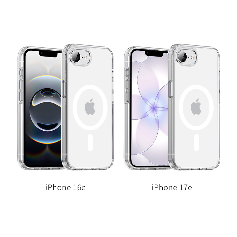 iPhone用 透明ソフトケース マグネット機能付き SLUB iPhone 17/17e/air/17 Pro/17 Pro Max 保護ケース クリア MagSafe