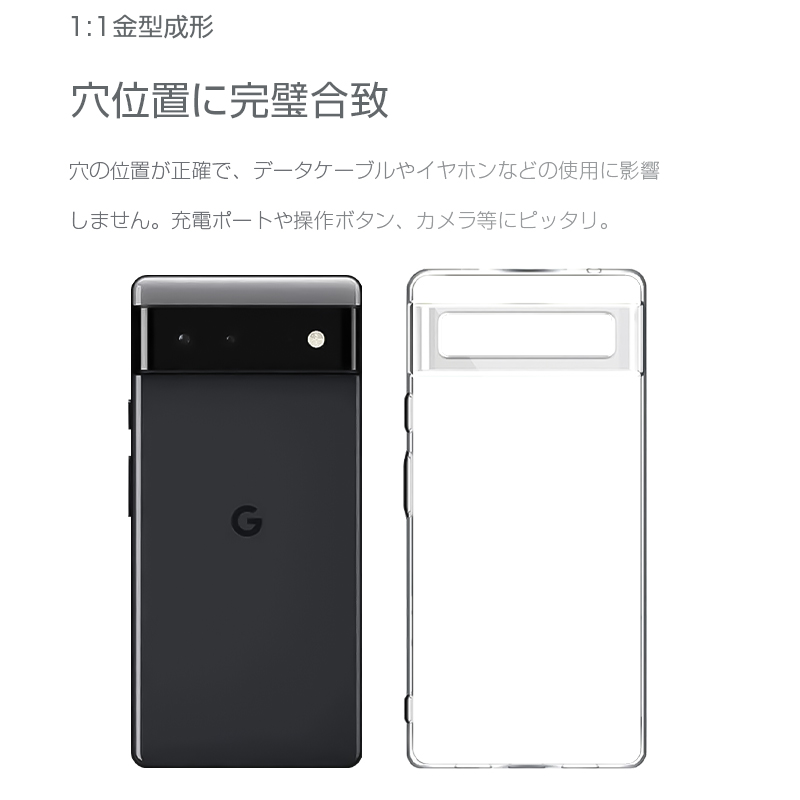 Google pixel 6ケース シンプル スーパークリアカメラ保護 変形し