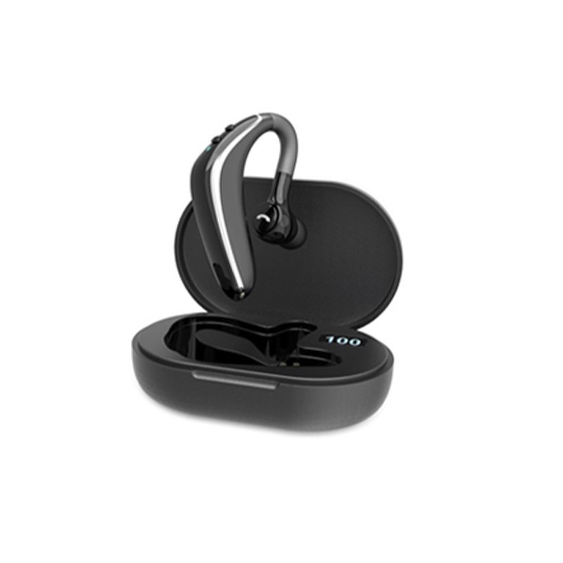 ワイヤレスイヤホン Bluetooth5.2 ブルートゥースイヤホン ビジネス 片耳 耳かけ式 耳掛け式 左右耳兼用 180°回転 マイク内蔵 ノイズキャンセリング 大容量｜slub-shop｜02