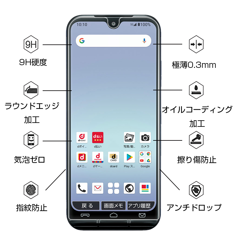 あんしんスマホ KY-51B かんたんスマホ3 A205KC ドコモ 強化