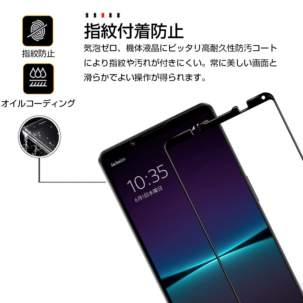 Xperia 1 IV SO-51C 強化ガラスフィルム au SOG06 画面保護フィルム
