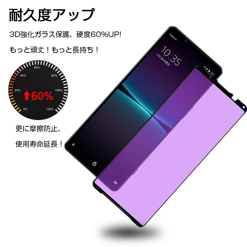 Xperia 1 IV / SO-51C SOG06 /A201SOブルライトカット強化ガラス