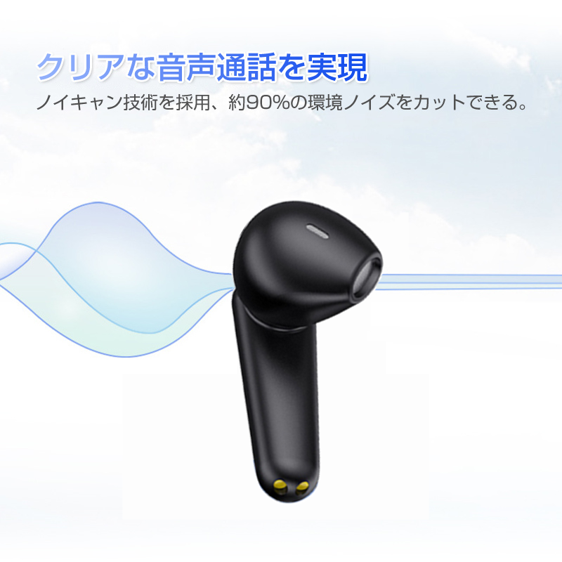ワイヤレスヘッドセット Bluetooth 5.3 自動ペアリング 防水 両耳 片耳ハンズフリー  iOS/Android兼用 テレワーク WEB会議｜slub-shop｜14