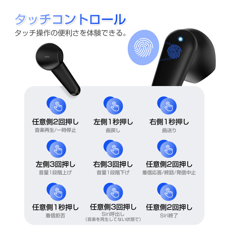 ワイヤレスヘッドセット Bluetooth 5.3 自動ペアリング 防水 両耳 片耳ハンズフリー  iOS/Android兼用 テレワーク WEB会議｜slub-shop｜12