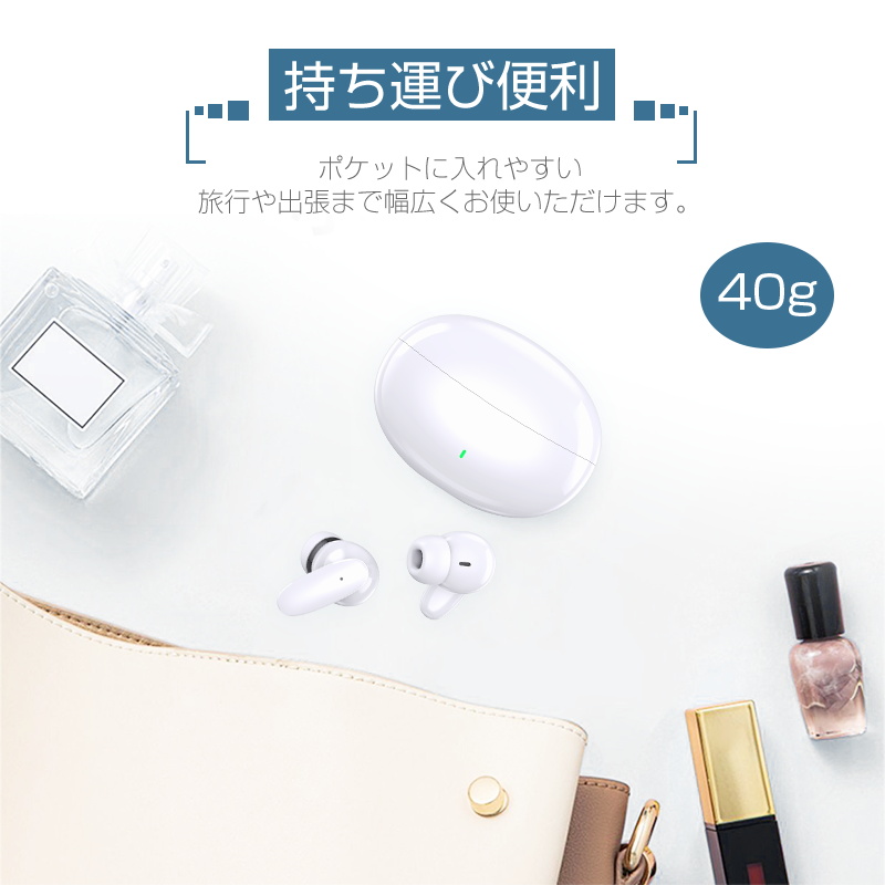 ワイヤレスイヤホン Bluetooth5.3 両耳 片耳 小型 軽量 充電ケース付き Type-C充電 iPhone14対応 iOS/Androidスマホ/タブレット 90日保証付き 日本語取扱説明書 |  | 15