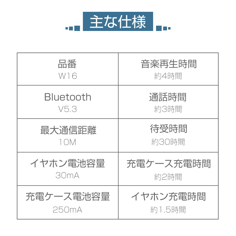 ワイヤレスイヤホン Bluetooth5.3 イヤホン カナル型 完全ワイヤレスヘッドセット ブルートゥースイヤホン ENCマイク ノイズキャンセリング HiFi高音質｜slub-shop｜22