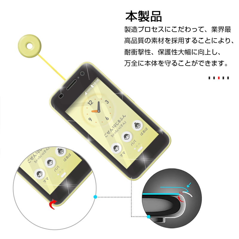 docomo KY-41C キッズ携帯、美品　　1枚保護フィルム付き Amazon.co.jp: キッズケータイ KY-41C フィルム 保護フィルム