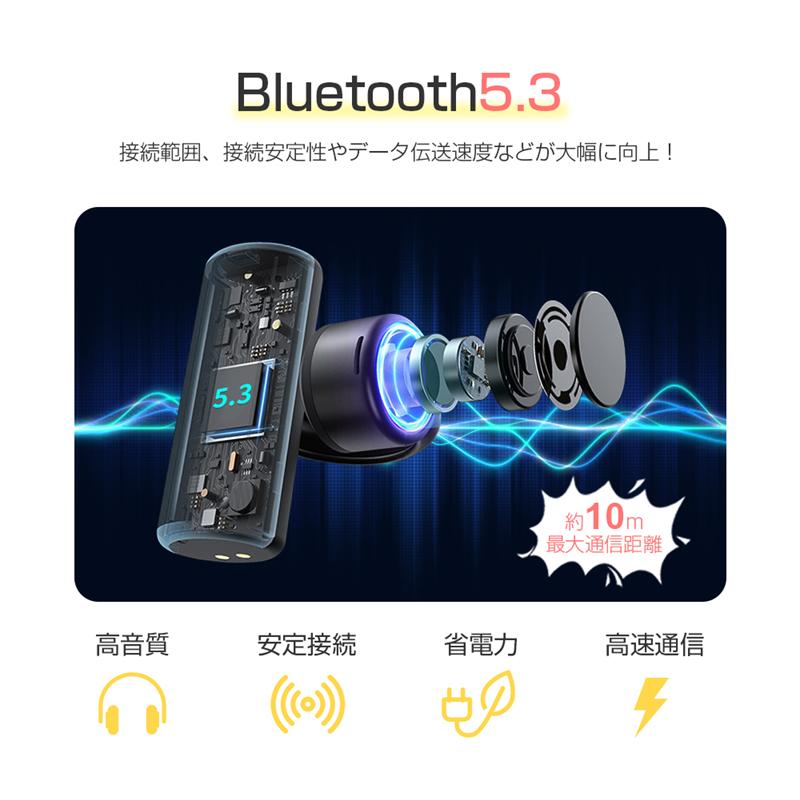 骨伝導イヤホン Bluetooth5.3 両耳/片耳モード対応 完全ワイヤレスヘッドセット 自動電源オン・オフ機能 560mAh充電ケース付き 耳介に挟んで装着 Type-C充電｜slub-shop｜11
