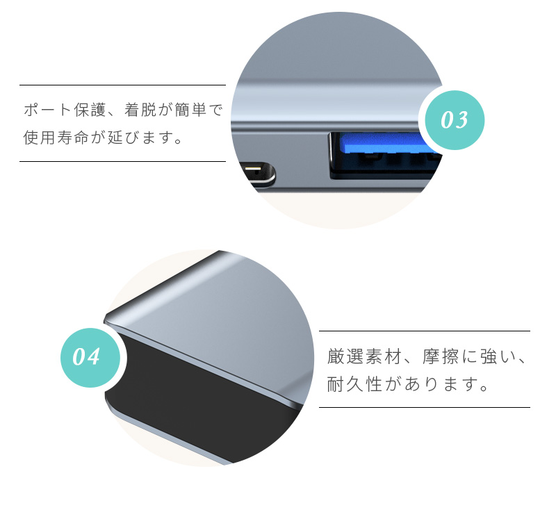 USBハブ ドッキングステーション 5in1 持ち運び便利 MacBook Pro/MacBook Air対応 Thunderbolt ダブルType-Cポート 2つUSBポート【PL保険加入済み製品・安心】 |  | 15
