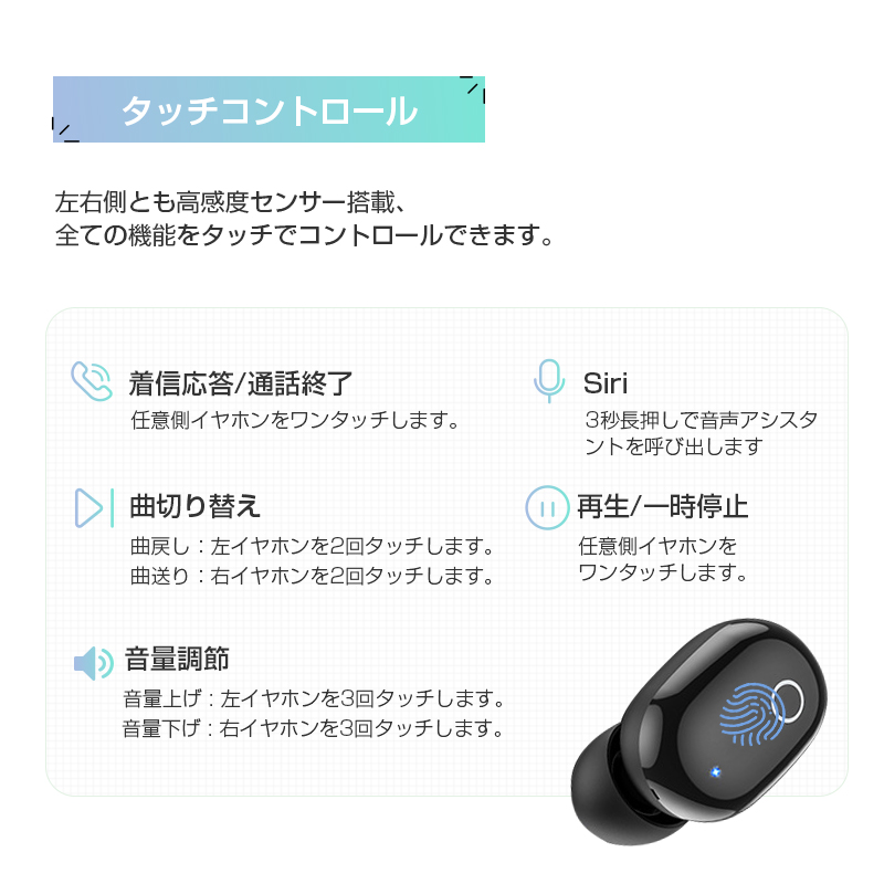 ワイヤレスイヤホン Bluetooth 5.3 ブルートゥースイヤホン 完全