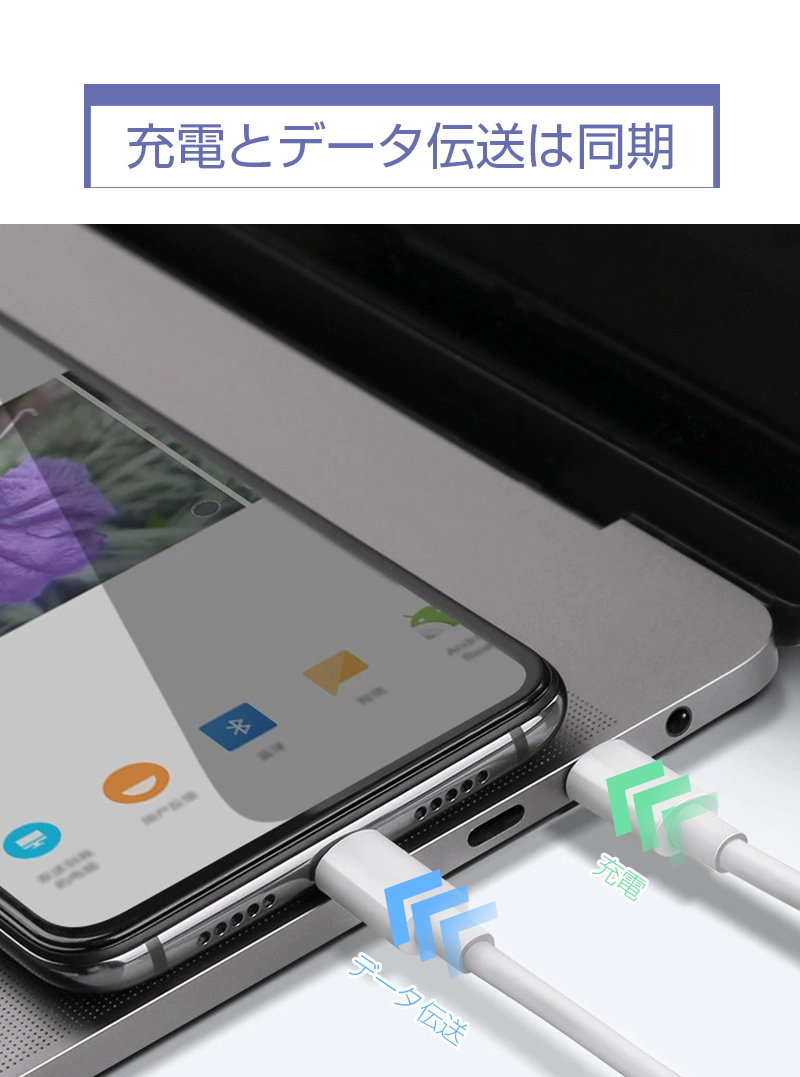 iPhone 16ケーブル Type-C to Type-Cケーブル 2m PD60W急速充電