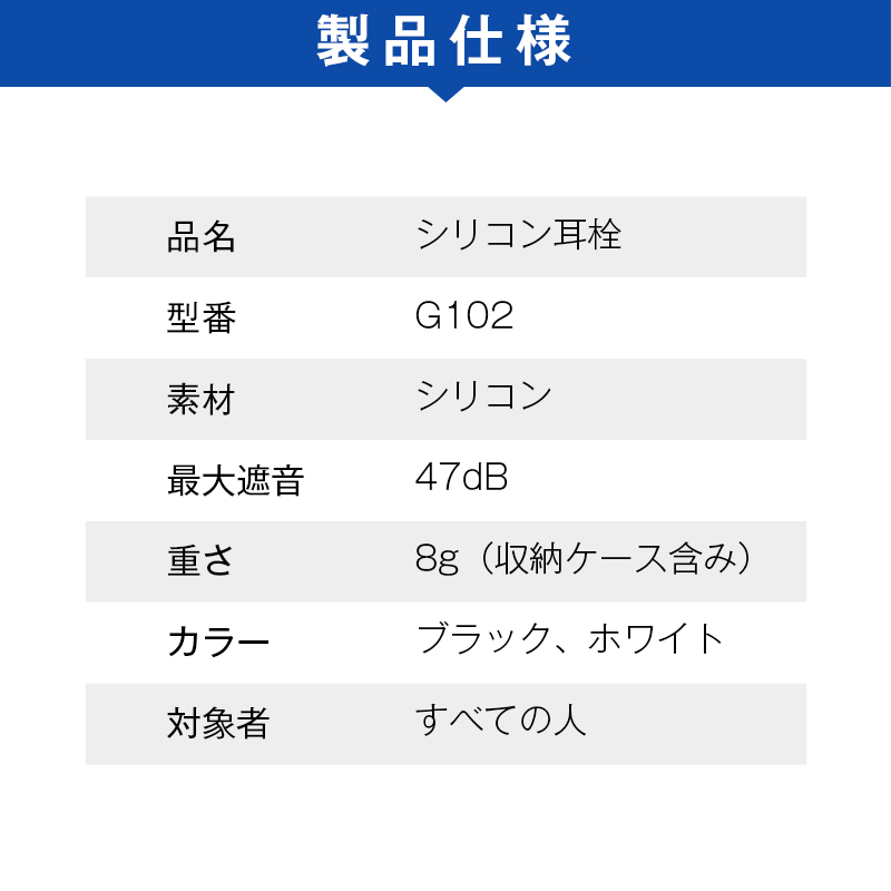 耳栓 睡眠用 遮音 フィット 最大47dB音圧減衰 高性能みみせん 耐久性＆柔軟性バツグン ケース付き S M L（3ペア6個）シリコン 騒音カット 聴覚保護 いびき対策｜slub-shop｜21