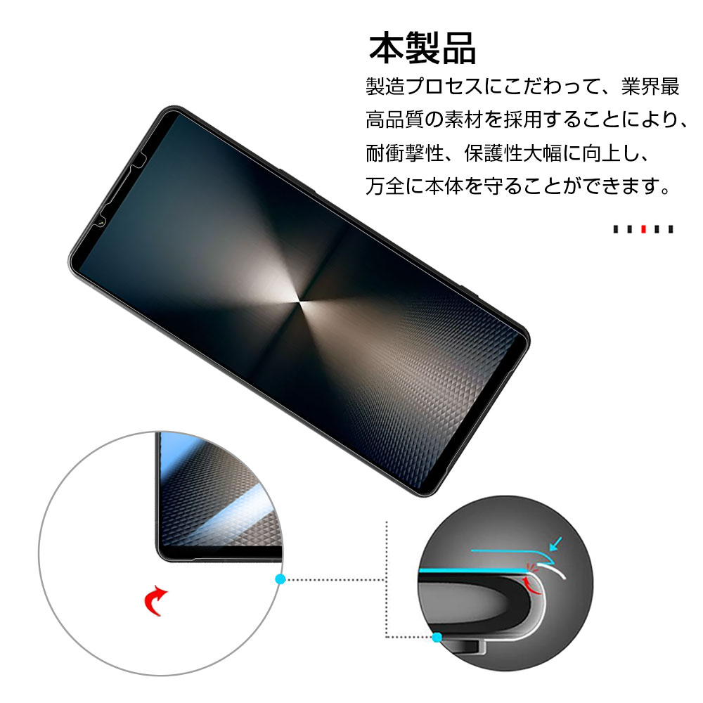 Xperia 1 VI/VII 強化ガラスフィ...の詳細画像1