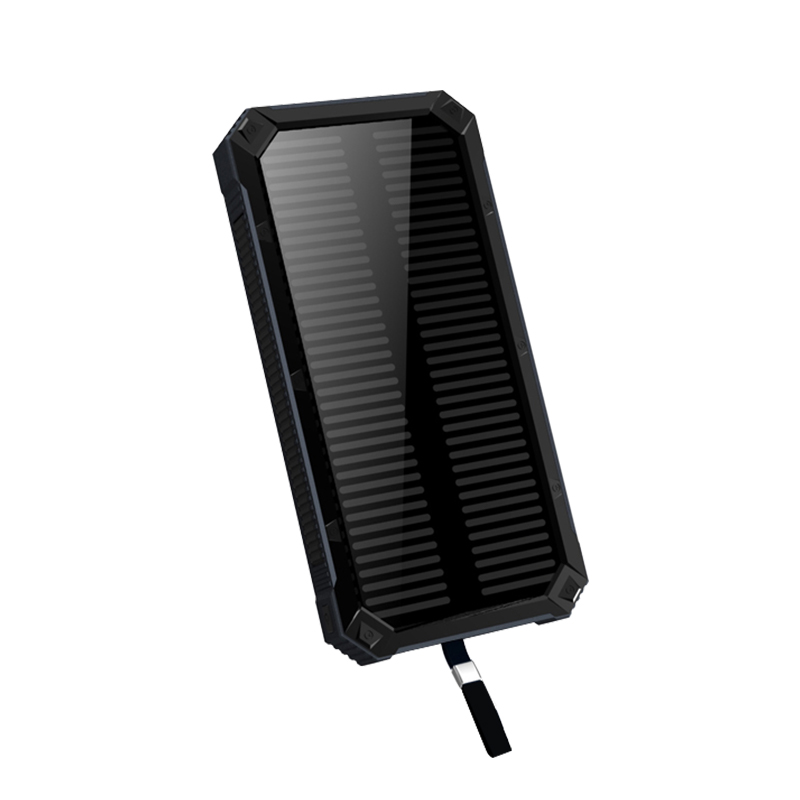 明誠 ソーラーモバイルバッテリー 15000mAh 大容量 日光を電力に変換