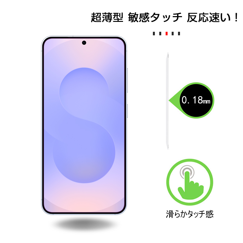 SLUB Galaxy S25/S24 SC-51F SCG31 ブルーライトカット仕様 強化ガラス