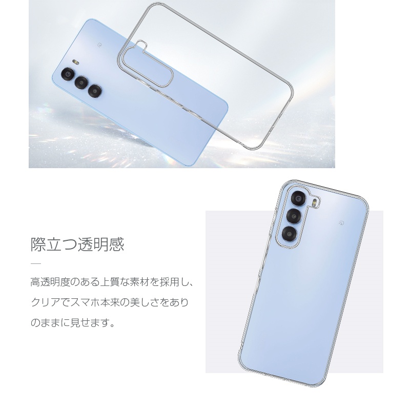 nubia S 5G A403ZT ケースカバー TPU製 傷防止 ストラップホール付き ヌビア スクラッチ防止 クリア仕様 クリアケース 高透過率 衝撃吸収 脱着簡単 送料無料 | SLUB | 13