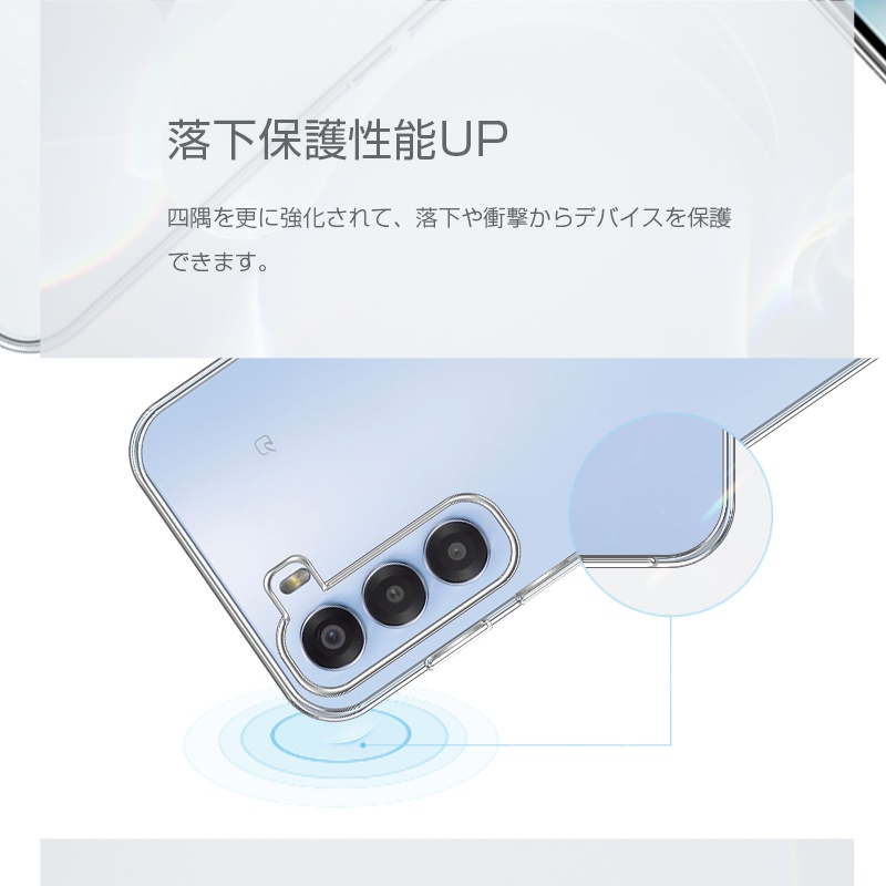 nubia S 5G A403ZT ケースカバー TPU製 傷防止 ストラップホール付き ヌビア スクラッチ防止 クリア仕様 クリアケース 高透過率 衝撃吸収 脱着簡単 送料無料 | SLUB | 09