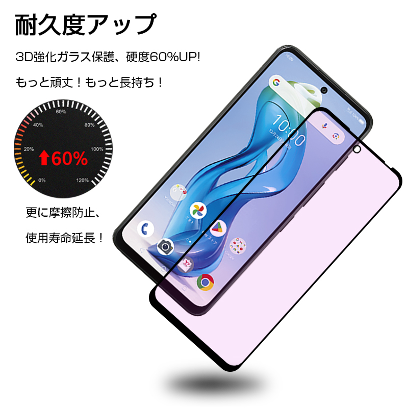 SLUB ZTE nubia S 5G A403ZT ブルーライトカット仕様 液晶保護ガラス
