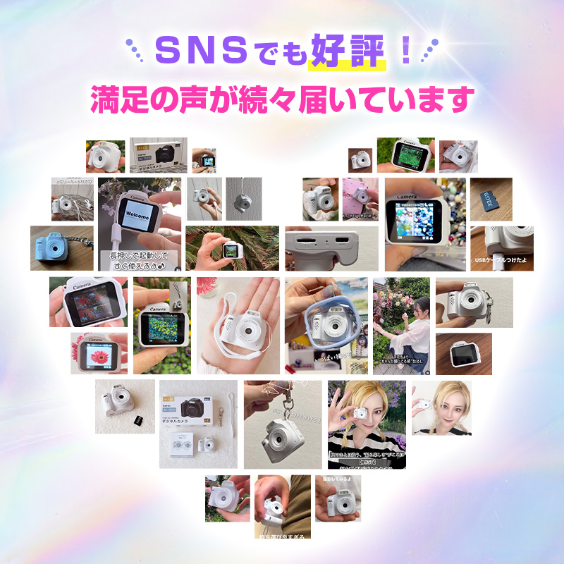 デジタルカメラ 極小型 4K高画質 6400万...の詳細画像1