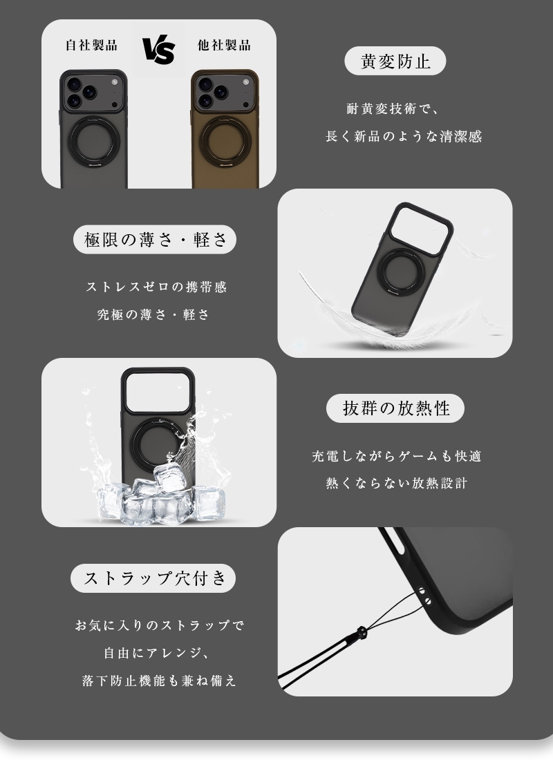 SLUB iPhone 17/air/17 Pro/17 Pro Max 保護ケース MagSafe対応