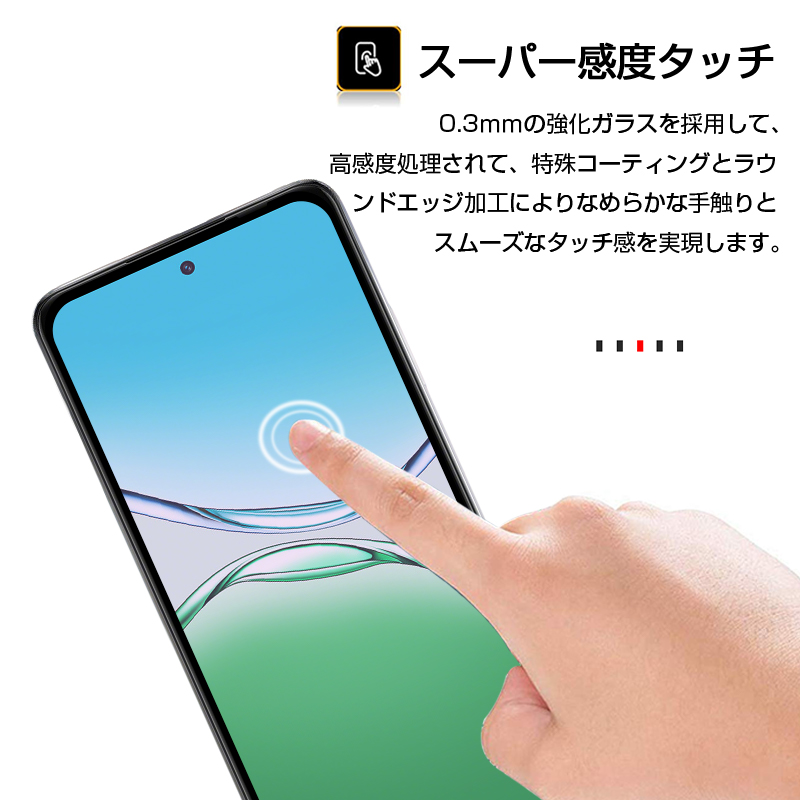 SLUB OPPO A5 5G 強化ガラスフィルム ブルーライトカット 0.3mm 擦り傷