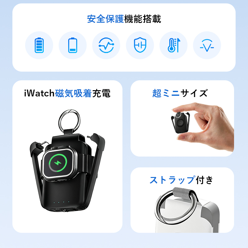 モバイルバッテリー 3000mAh 急速充電 ...の詳細画像4