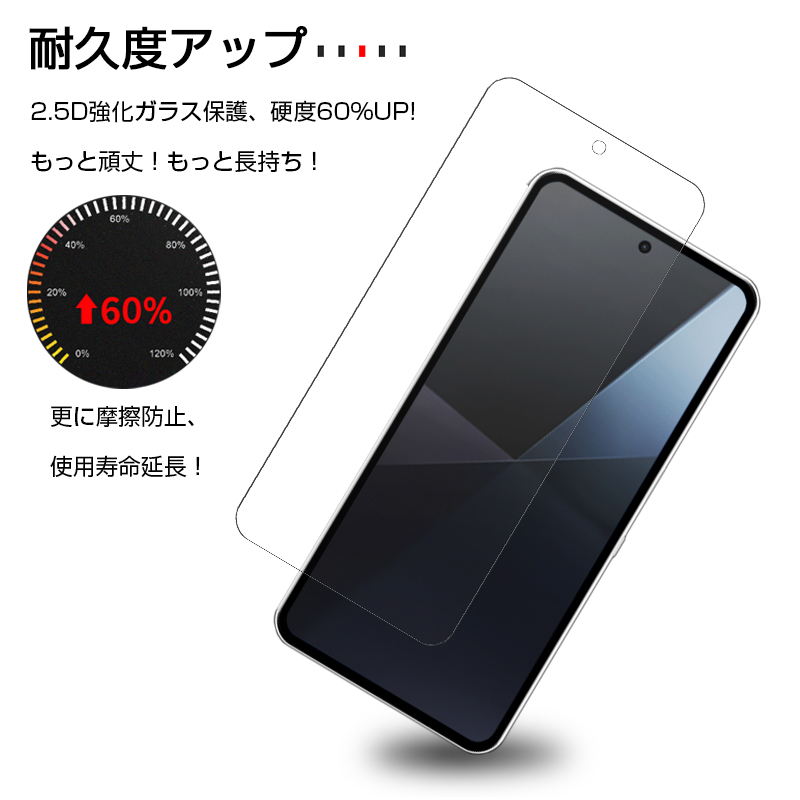 SLUB nothing Phone (3a) Lite ナッシング フォン 強化ガラスフィルム 2.5D 表面硬度10H ラウンドエッジ ...