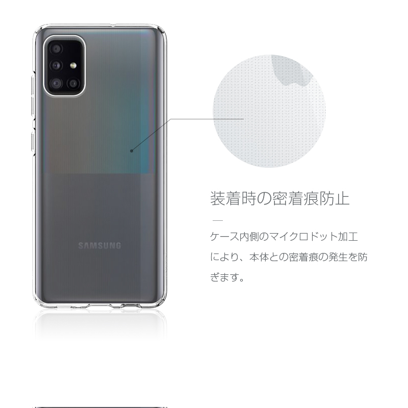 Galaxy A51 5G SC-54A ケース クリア au SCG07 透明維持 防水防滴 汚れ