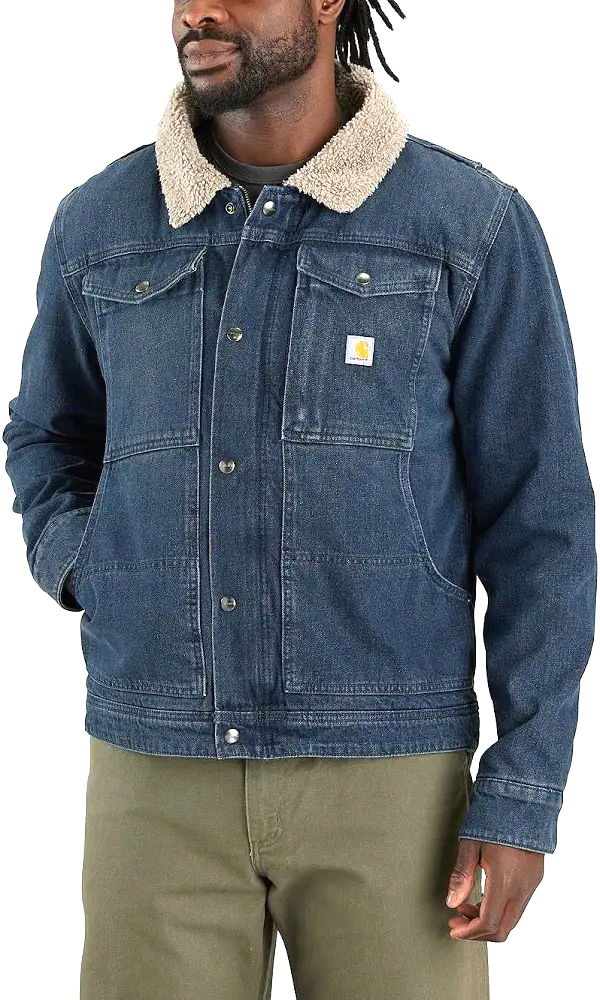 carhartt デニムジャケット 楽天市場】カーハート デニムジャケット リラックスフィット 裏ボア