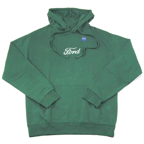 パラグラフ★ファイヤーロゴ バックプリント プルオーバー パーカー 緑 XL相当 ford.official.foodi.bronco.gr.