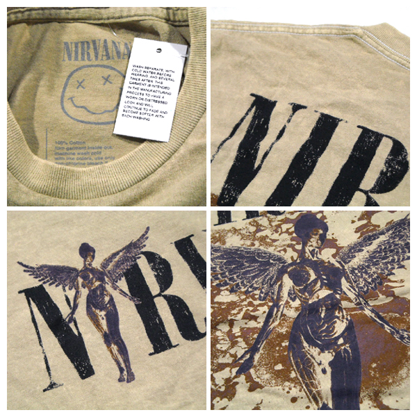 NIRVANA【ピグメント加工☆IN UTEROのアルバムジャケット☆巨大バック