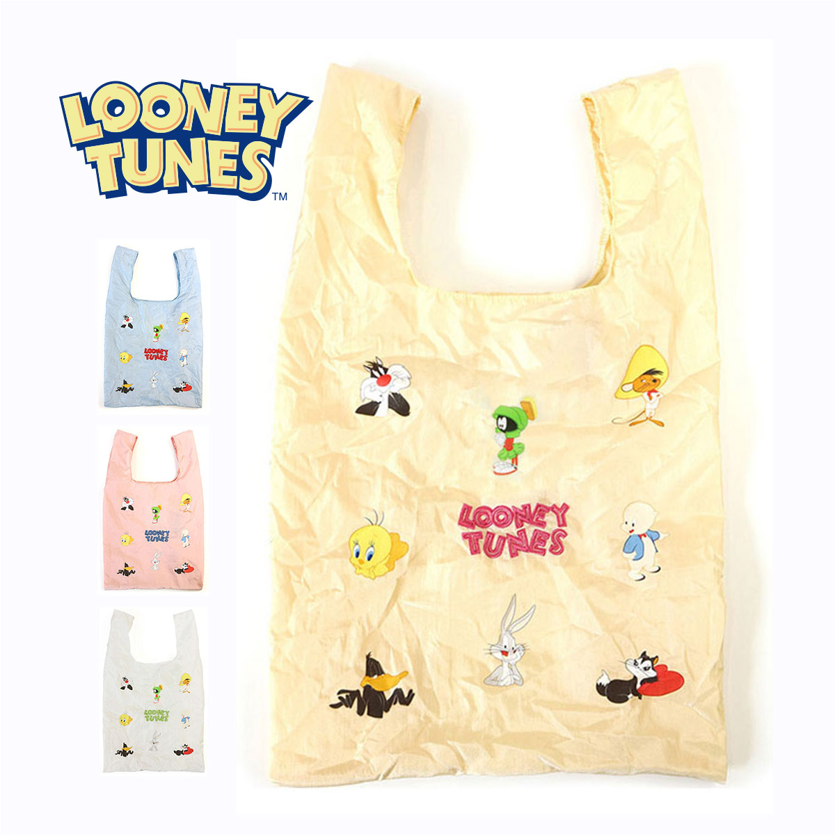 バッグ エコバッグ レディース ルーニーテューンズ LOONEY TUNES トゥイーティー バッグスバニー トゥイーティー ワーナー｜sma-co