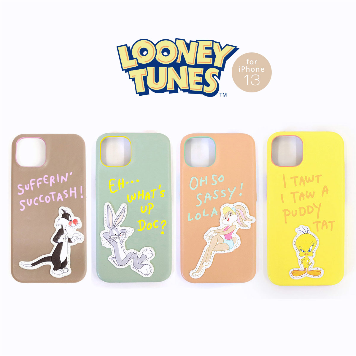 iPhone ケース iPhone13 レディース ルーニーテューンズ LOONEY TUNES