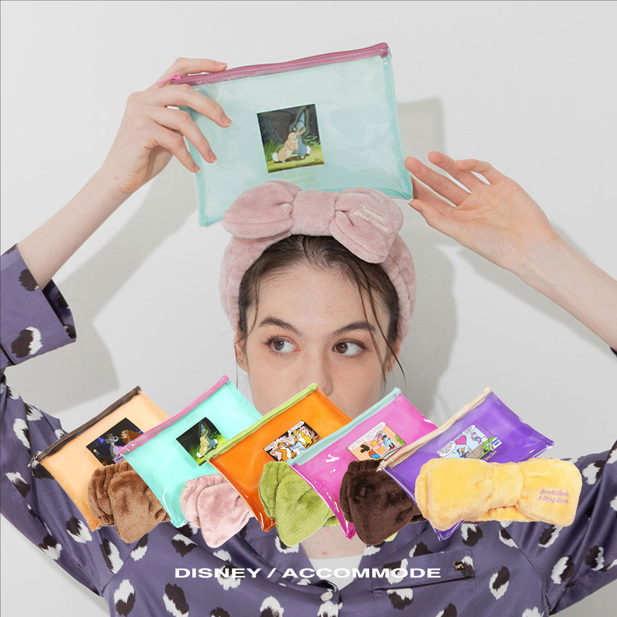 ACCOMMODE（アコモデ） ディズニー ポーチ ヘアバンド レディース