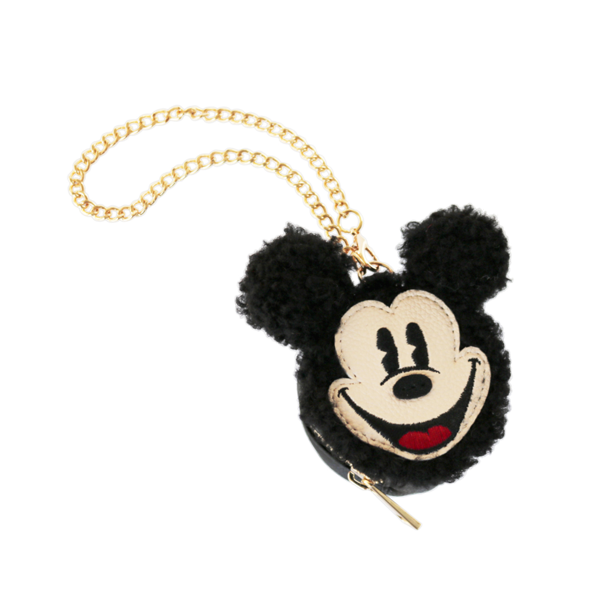 ディズニー ポーチ バッグ チャーム レディース ボア アコモデ 小物入れ ミニポーチ ミッキーマウス ダイカット ミニマル