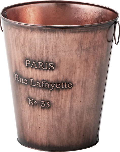 アンティーク調雑貨　ブリキ　ゴミ箱　バケツ　蓋付き バケツ スチール ブリキ おしゃれ ゴミ箱 収納 カントリー雑貨