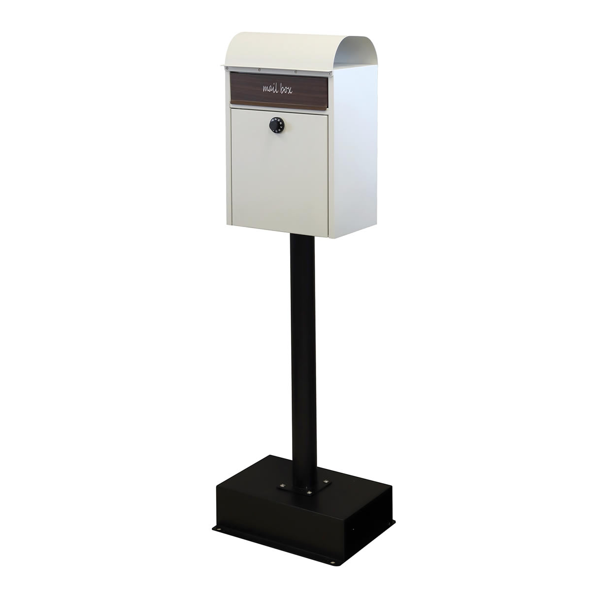 ポスト スタンド型 鍵付き ダイヤルロック 置き型 自立式 おしゃれ