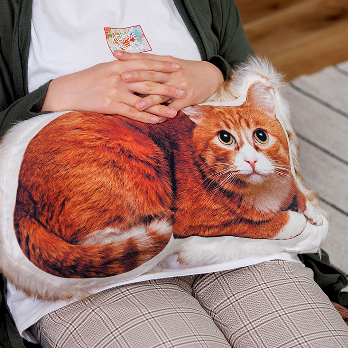 もふもふねこクッション Amazon.co.jp: もふねこグッズ mofusand クッション もふもふホット