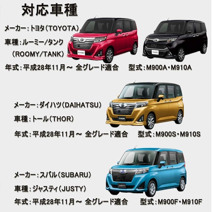 ルーミー タンク M900A M910A LEDルームランプ トール M900S M910S