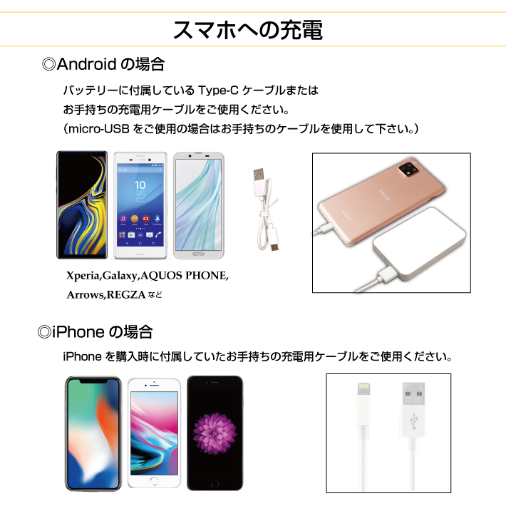モバイルバッテリー 5000mAh 文字 名入れ オシャレ かわいい スマホ 軽量 充電器 iPhone Galaxy Xperia AQUOS  ARROWS iPhone14 Huawei type-c ギフト :battery52:スマホケース専門店 アイダックス 通販  
