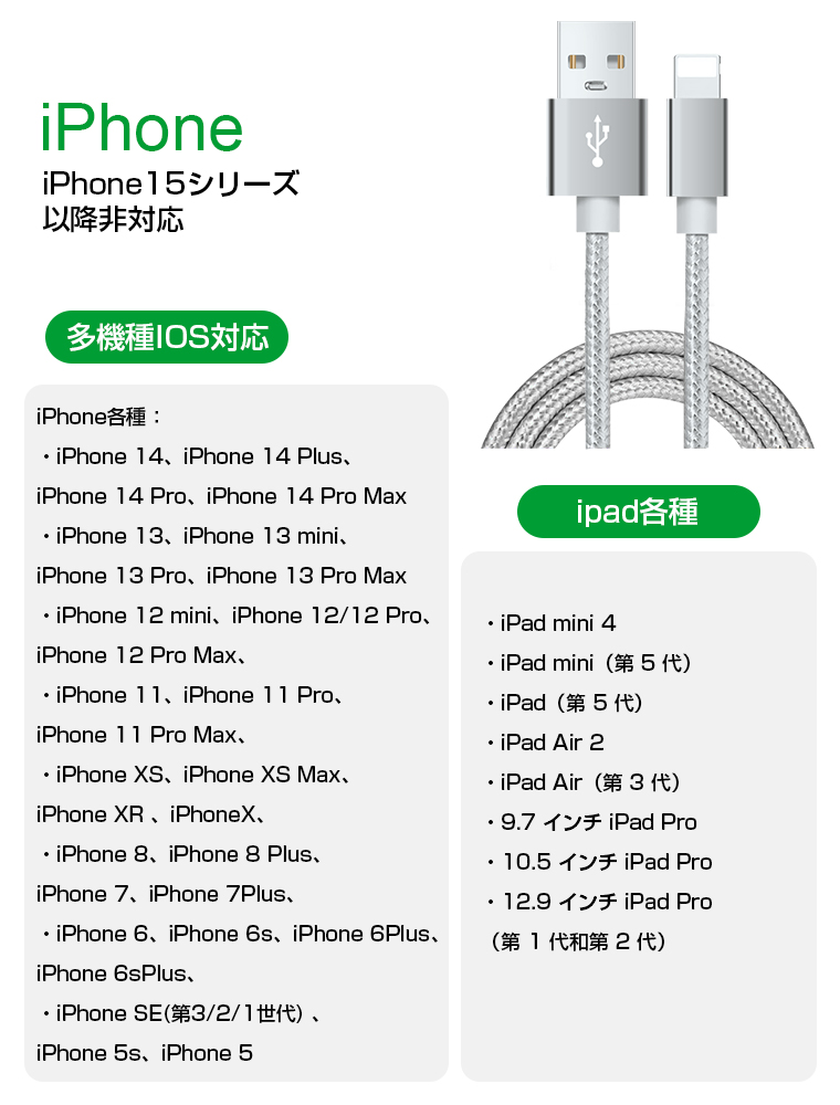 iPad ケーブル