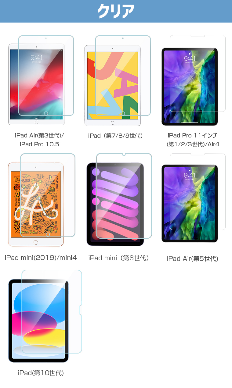 iPad 2019 液晶保護フィルム